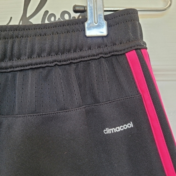 Adidas Climacool Athletic Track Pants‎ Black & Pink Youth Size Large - Picture 4 of 15
